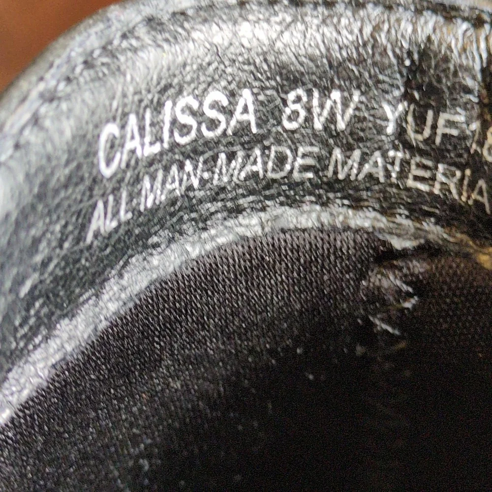 Yuu Shoes Boots‎ Womens Black Calissa 8 Wide Ankle Bootie Side Zip Memory Foam